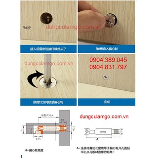Ốc cam | ốc liên kết ghép tủ