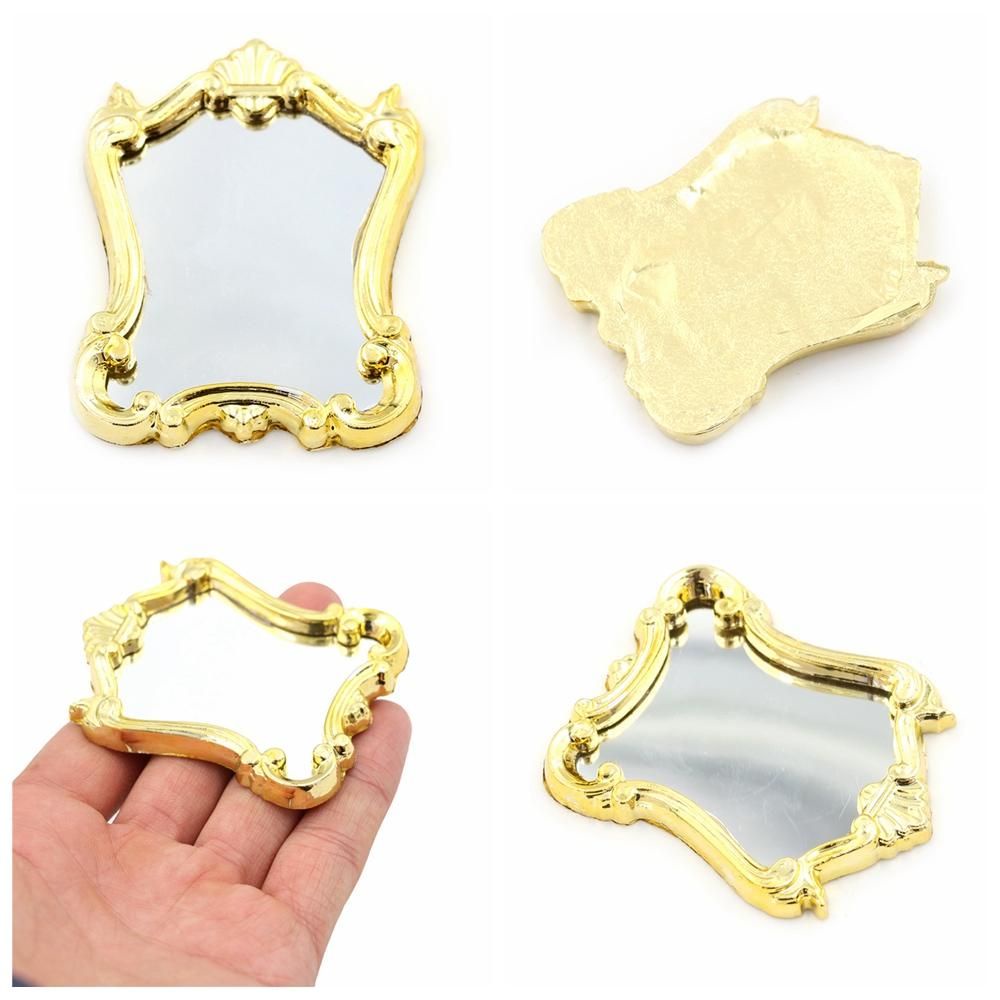 [Hàng mới về] Gương mini hình tròn / vuông có thể trang trí nhà búp bê tỷ lệ 1:12 DIY