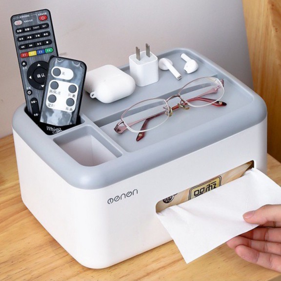 Hộp Đựng Khăn Giấy Để Bàn, Hộp Đựng Giấy Ăn Chất Liệu Nhựa ABS Cao Cấp Phù Hợp Với Mọi Loại Giấy