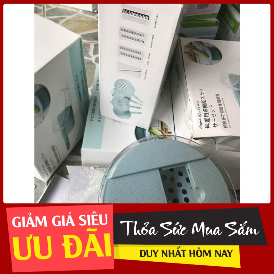 [XẢ KHO] Bộ Nạo Củ Quả Lúa Mạch Đa Năng, Dụng Nhà Bếp Thông Minh (Dụng Cụ Bào Sợi, Thái Lát, Cắt Rau Củ Quả Đa Năng