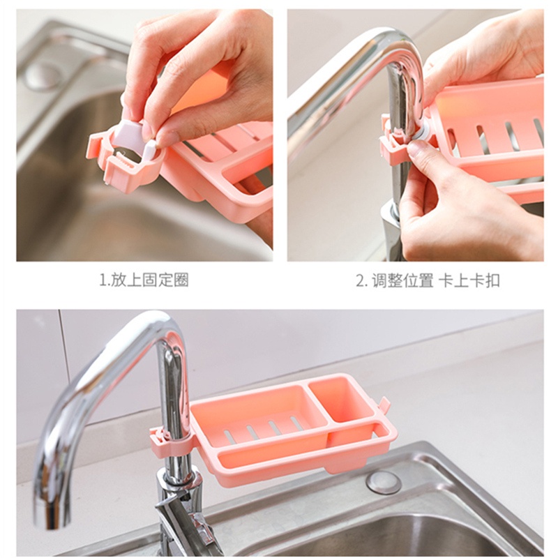 Giá đỡ đựng mút rửa chén bằng nhựa tiện dụng cho nhà bếp