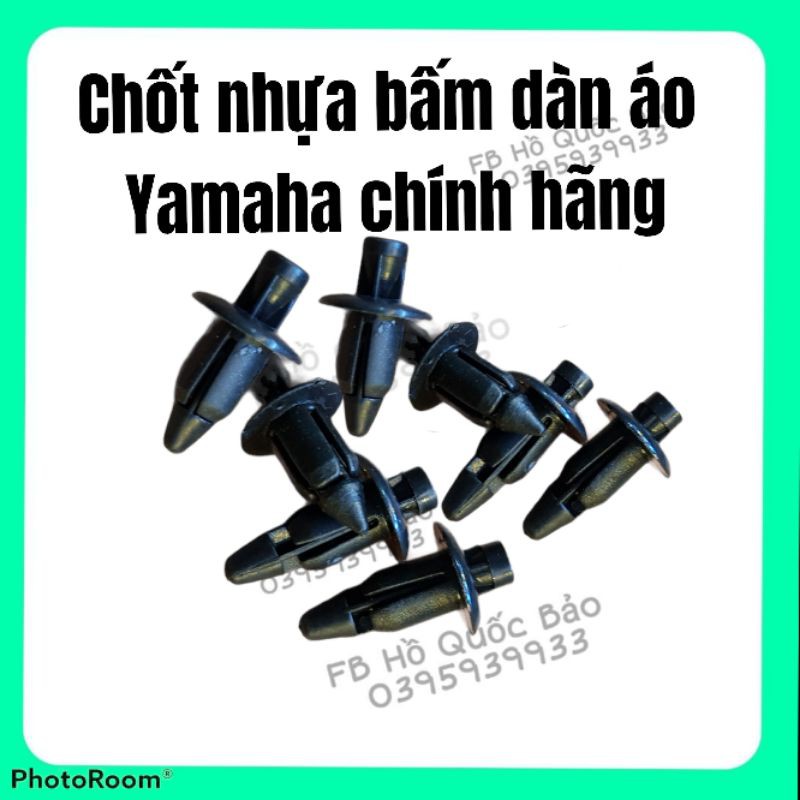 [Giá 1 cái] CHỐT NHỰA LẮP DÀN ÁO CHÍNH HÃNG YAMAHA/HONDA/SUZUKI