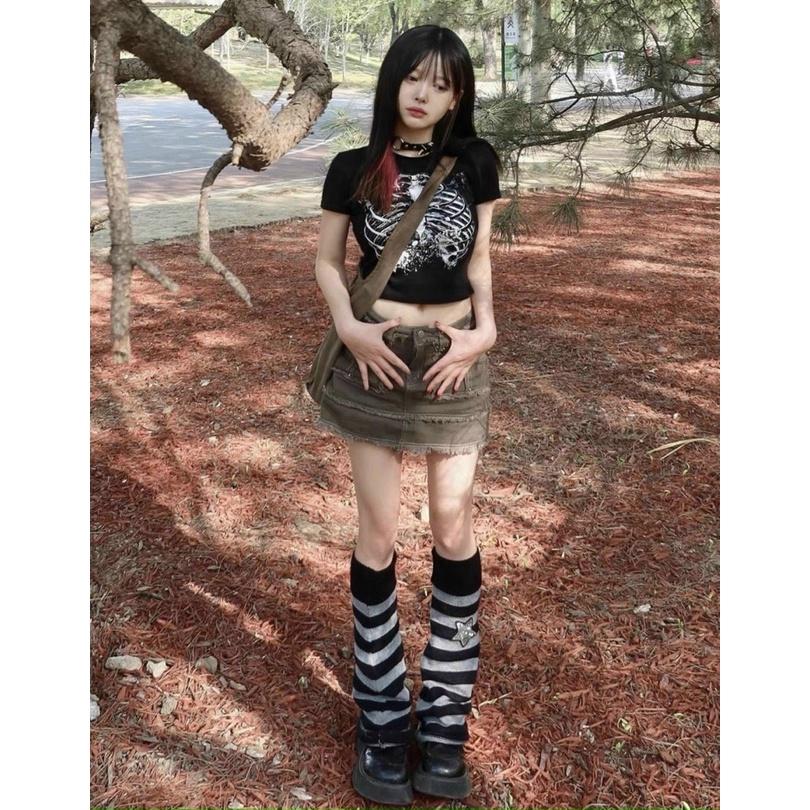 Áo croptop kiểu Basic JOY BABE form ôm 🦏 thun gân xịn co giãn 4 chiều, áo crop top kieu tay ngắn CRON 243 -5D