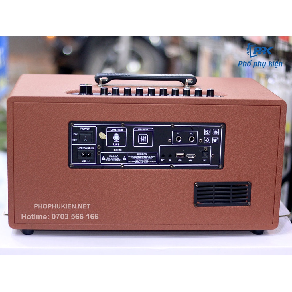 Loa Karaoke Xách Tay Du Lịch T18 Cao Cấp Hệ Thống 4 loa 3 Đường Tiếng Gồm 2 Loa Bass Loa Trung và 1 Treble Kèm 2 Micro