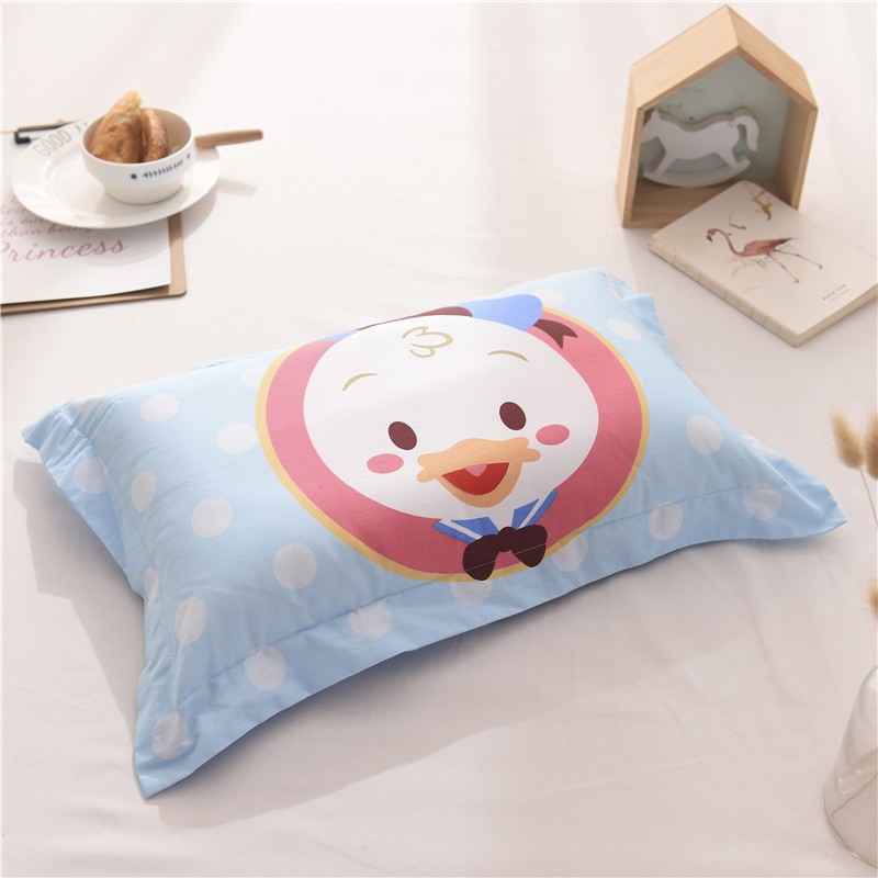 Gối lông vũ mềm mại vỏ cotton cho bé iu ngon giấc - gối cho bé