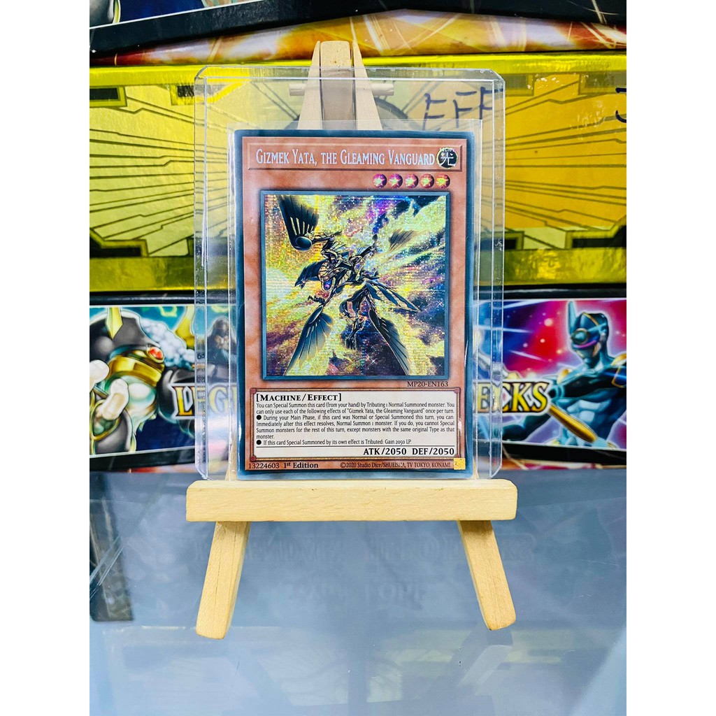 [ Dưa Hấu Yugioh ] Lá bài thẻ bài Gizmek Yata the Gleaming Vanguard - Prismatic Secret Rare - Tặng bọc bài nhựa bảo quản