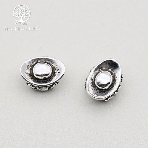 Charm bạc thỏi vàng xỏ - NQ Jewelry