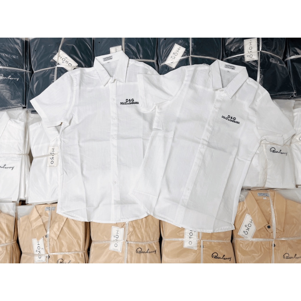 ÁO SƠ MI TRẮNG TAY NGẮN NAM NỮ SIÊU HOTTREND DÀNH CHO CÁC BẠN TRẺ THỜI TRANG 2022 VALENTINA SHOP