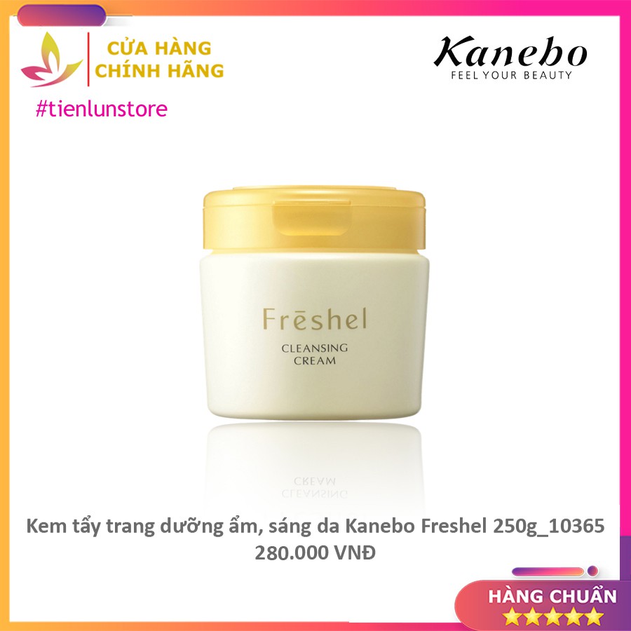 Kem tẩy trang dưỡng ẩm sáng da Kanebo Freshel 250g [Hàng Nhật]