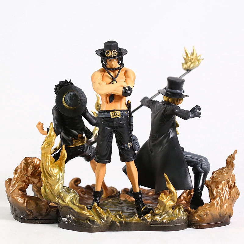 Set 3 Mô Hình Nhân Vật Luffy Ace Sabo Trong Phim Hoạt Hình One Piece