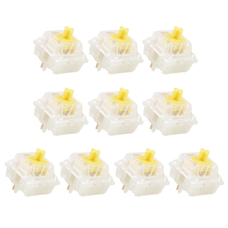 Set 10 Công Tắc Vỏ Sò 45g 62g 65g 5pin RGB Cho Bàn Phím Cơ 50M