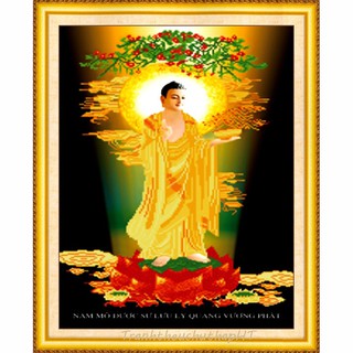 Tranh thêu chữ thập 3D Phật Dược Sư 43*67cm LV3291 - tự thêu