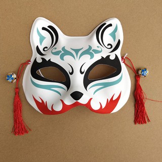 [20 MẪU] Mặt Nạ Cáo Hóa Trang Halloween bắt mắt Nhật Bản-Mặt Nạ Nửa Mặt Hình Cáo