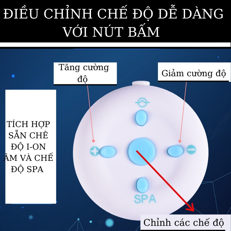 Máy massage mắt X20 ION ÂM -đẩy tinh chất XOÁ QUẦNG THÂM VÀ BỌNG MẮT -máy massage mặt-mặt nạ mắt-dưỡng da mắt | BigBuy360 - bigbuy360.vn