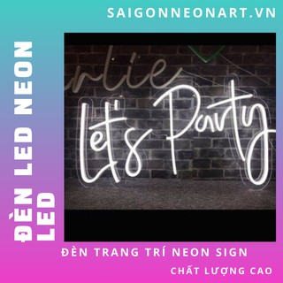 Đèn trang trí led neon sign let's party