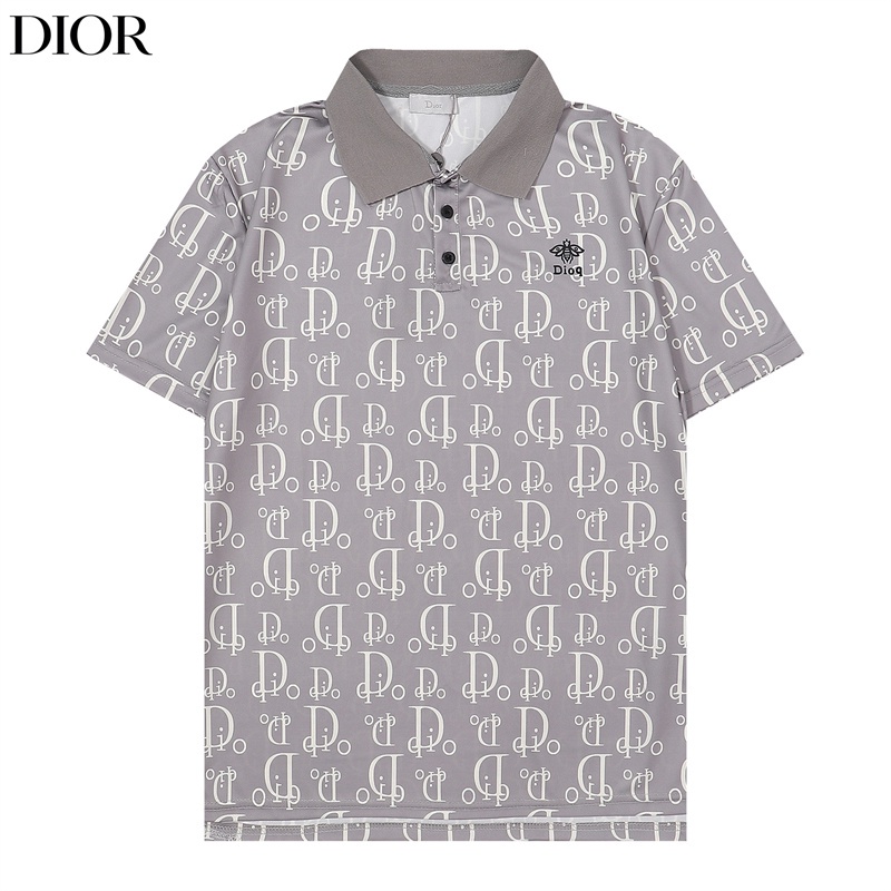 Di &amp; &amp; OR--- Áo Thun polo Thêu Hình Ong Nhỏ Đơn Giản Không Đối Xứng Thời Trang Mùa Hè Dễ Phối Đồ