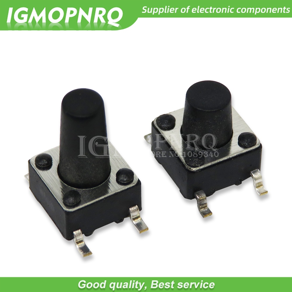 Set 50 Công Tắc Ấn smd 4pin 6x6x4.3 / 5 / 6 / 7 / 8 / 9 / 10 mm micro Tamct 0.5a 50v ibuw imgopnrq Chuyên Dụng