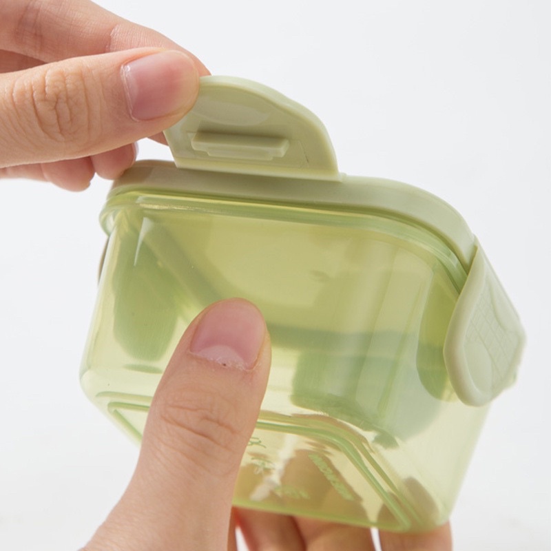 Bộ hộp trữ đông 60ml bằng nhựa PP cao cấp trong suốt có nắp gài, hộp trữ đồ ăn dặm cho bé