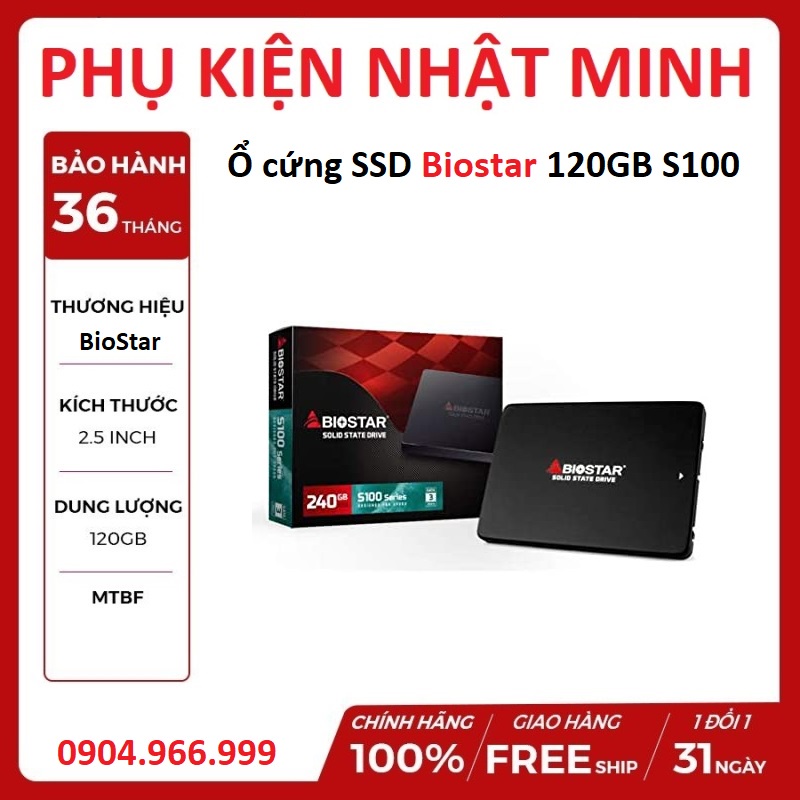 [tặng dây sata xịn] Ổ cứng SSD Kingfast F6 Pro 120GB 2.5 inch SATA3 (Đọc 550MB/s - Ghi 450MB/s)Chính hãng bảo hành 36 th