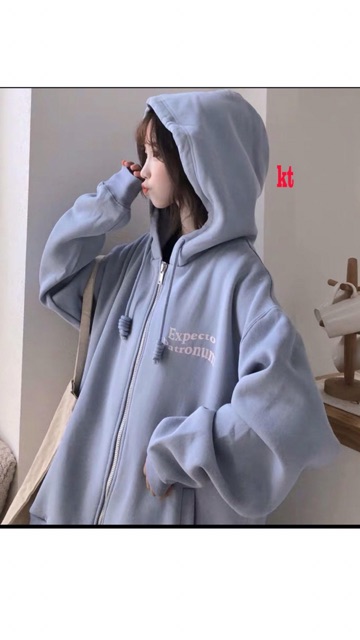 Áo khoác nỉ mũ EXP hai dòng