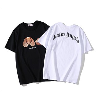 Áo thun cotton tay ngắn in họa tiết chữ cái Palm Angels cá tính thời trang