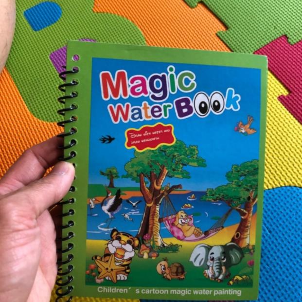 [ FREESHIP ] Thẻ học FlashCard tô màu nước ma thuật, tranh tô màu nước thần kỳ tự xóa Magic water