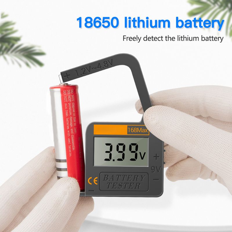 SEL Digital Lithium Battery Capacity Tester 168Max Universal test Checkered load analyzer Display Check AAA AA Button Cell