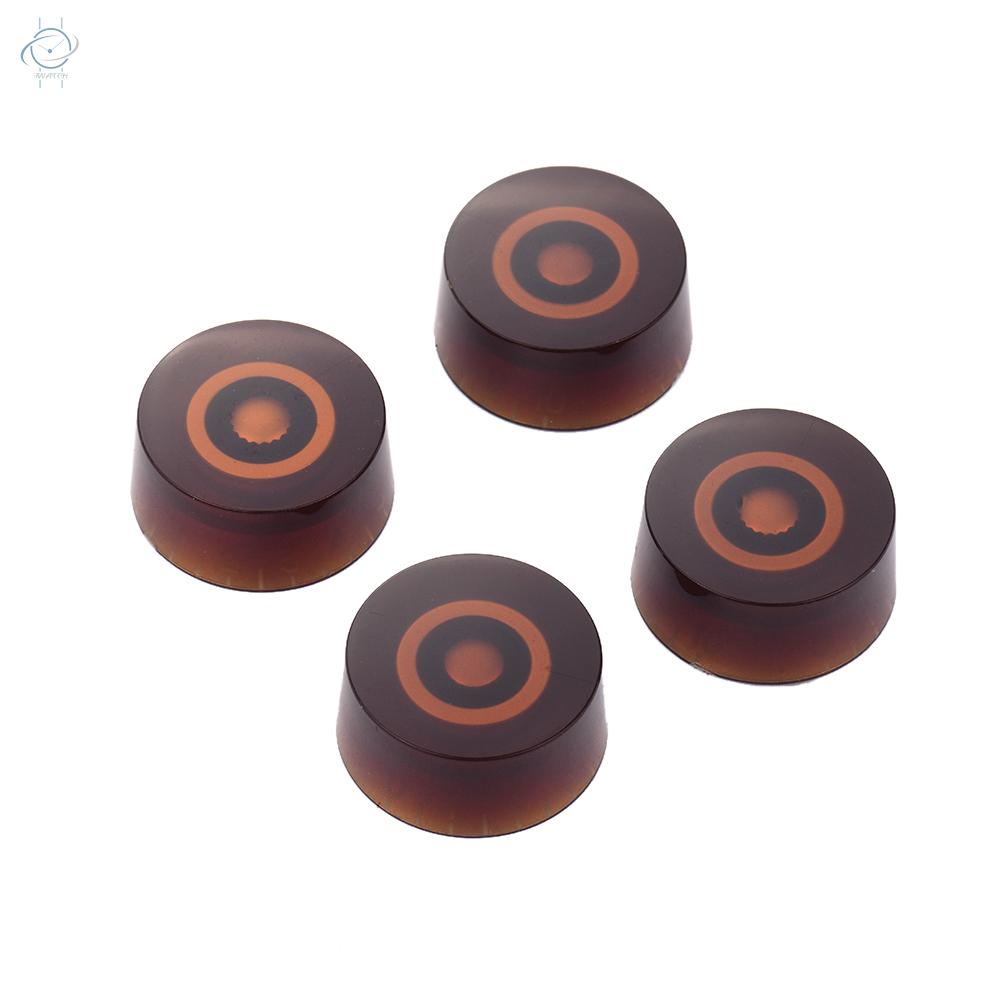 ♫Electric Guitar Control Knobs Fit for LP Style Guitars Replacement Pack of 4PCS Volume and Tone Knobs Coffee with Golden Number