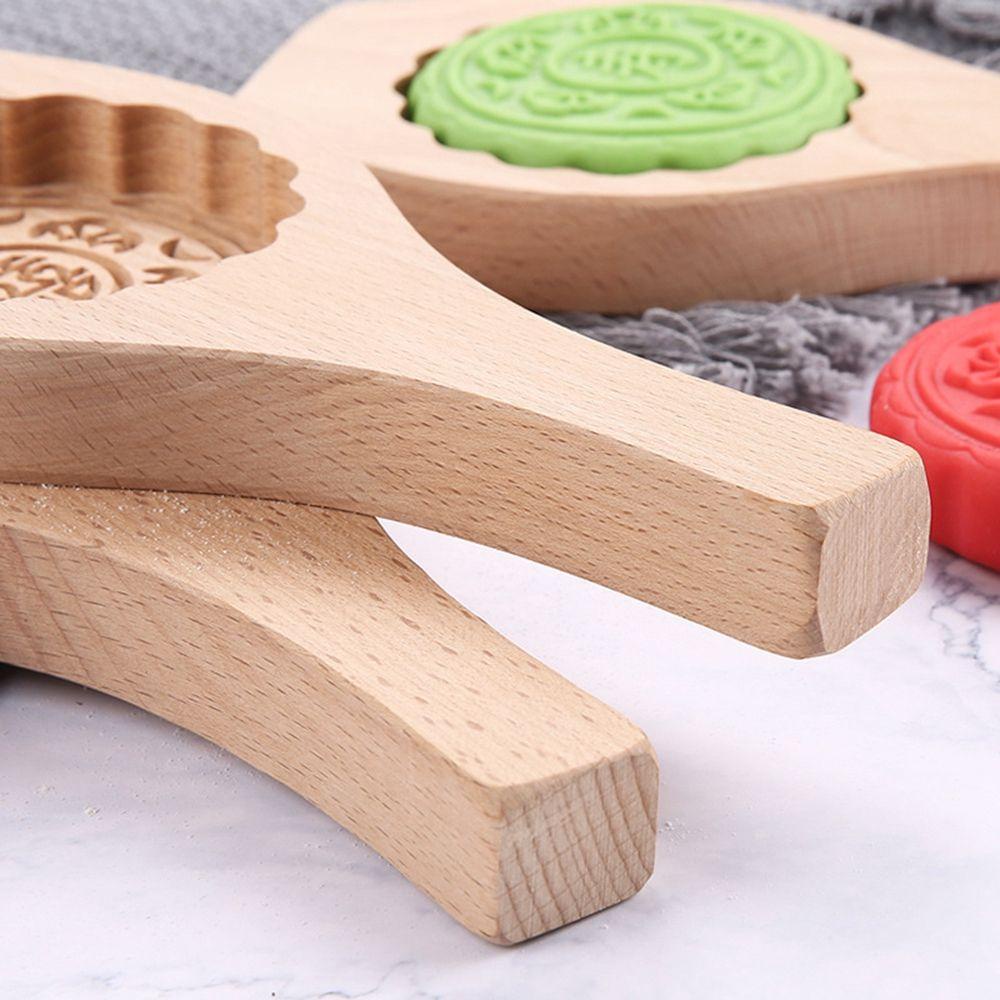 Khuôn Làm Bánh Trung Thu / Sô Cô La / Bánh Trung Thu Bằng Gỗ Kiểu Truyền Thống Trung Hoa Dành Cho Nhà Bếp