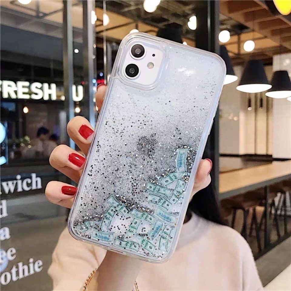 Ốp Điện Thoại Kim Tuyến Nước Làm Mát Chống Rơi Cho iPhone 13 12 11 Pro Max 7 PLUS 8plus SE XS MAX Phone Case
