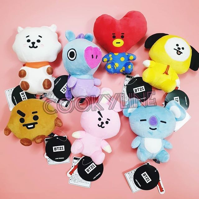Gấu bông ngồi BT21 Line Nhật
