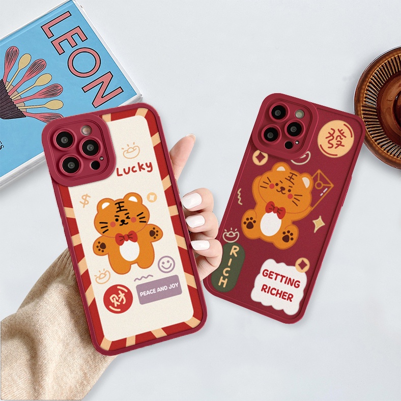 Ốp lưng iphone cạnh vuông lỗ camera tiger lucky 6/6splus/7/7plus/8/8plus/x/xr/xs/11/12/13/pro/max/plus/promax-Awifi T2-1 | BigBuy360 - bigbuy360.vn
