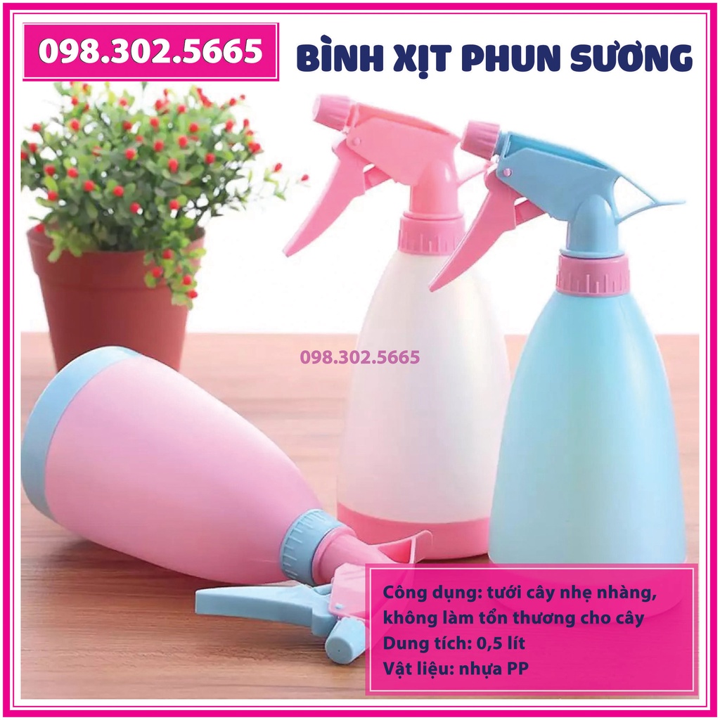 Bình xịt tưới cây phun sương, Bình tưới phun hoa cây cảnh, Xịt rửa tay, Lau kính