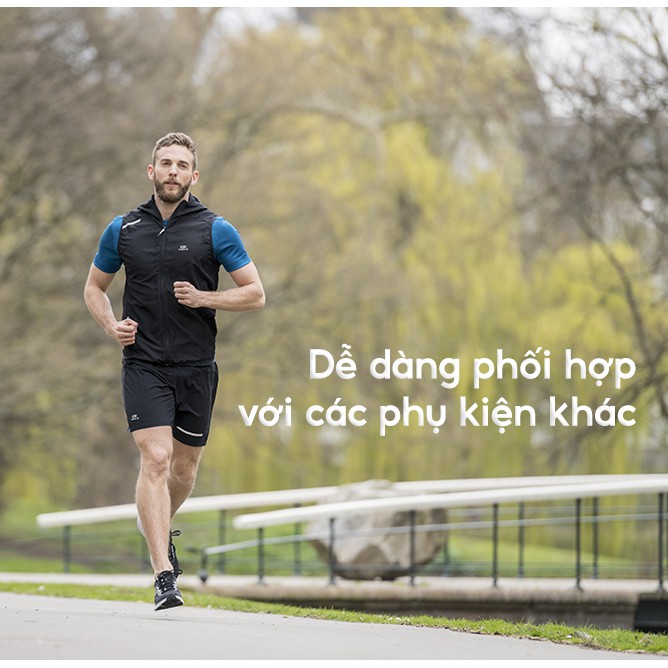 Áo thun thể thao nam DECATHLON run dry chuyên chạy bộ, nhanh khô - xanh petrol