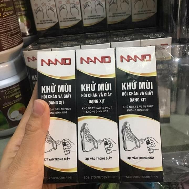 Lọ Xịt Khử Mùi Hôi Chân NANO 150ml