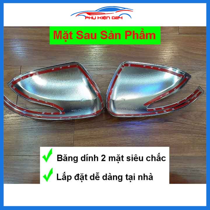 Ốp gương Wigo 2018-2019-2020 mạ crom bảo vệ chống trầy trang trí làm đẹp xe