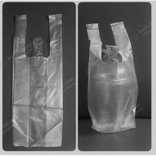 1kg túi nilon trắng đựng cốc dài (Hàng đẹp), Túi đựng ly nước mía