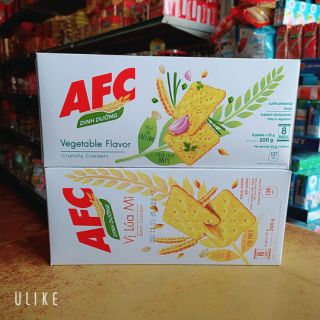 Bánh quy mặn AFC giầu dinh dưỡng vị rau cải và lúa mạch 200g/1 gói