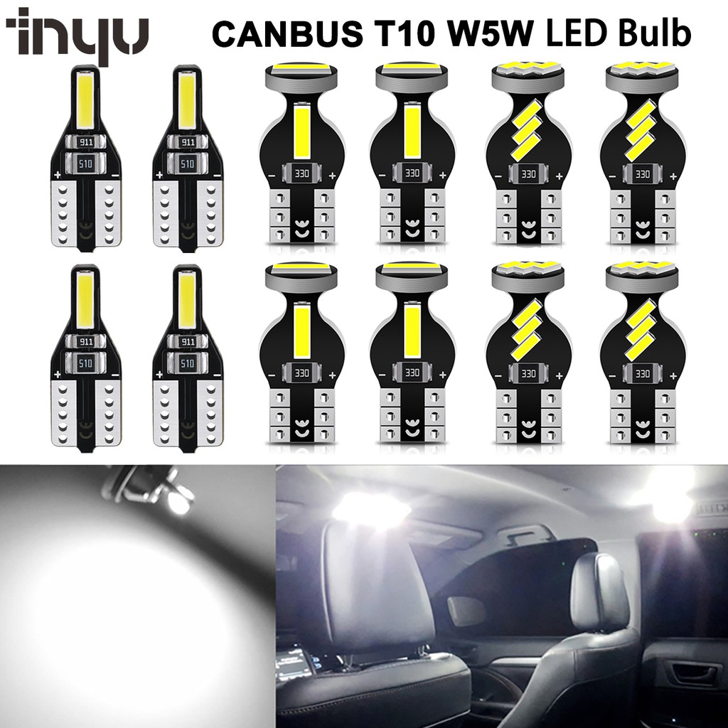 Đèn LED T10 LED W5W 194 12929 6000K 12v chuyên dụng cho nội thất xe hơi Honda Toyota