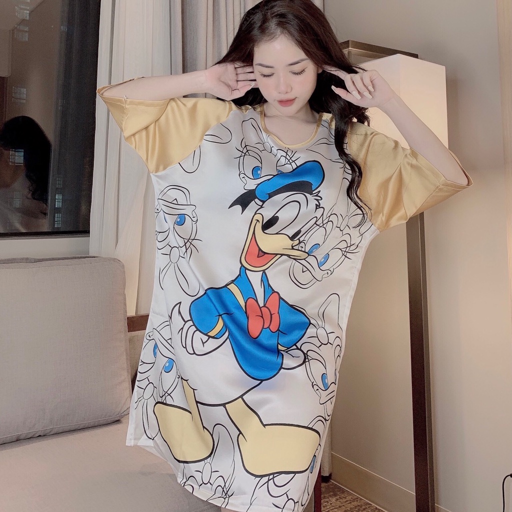 Váy Xinh Thiết Kế Sang Chảnh Chất Liệu Lụa Satin Loại 1 Phom 45-60kg | BigBuy360 - bigbuy360.vn