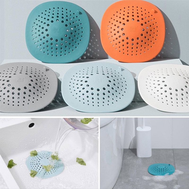 [siêu rẻ] Nắp Lọc Chống Tắc Nghẽn Đậy Cống Thoát Nước Bồn Rửa Bằng Silicon