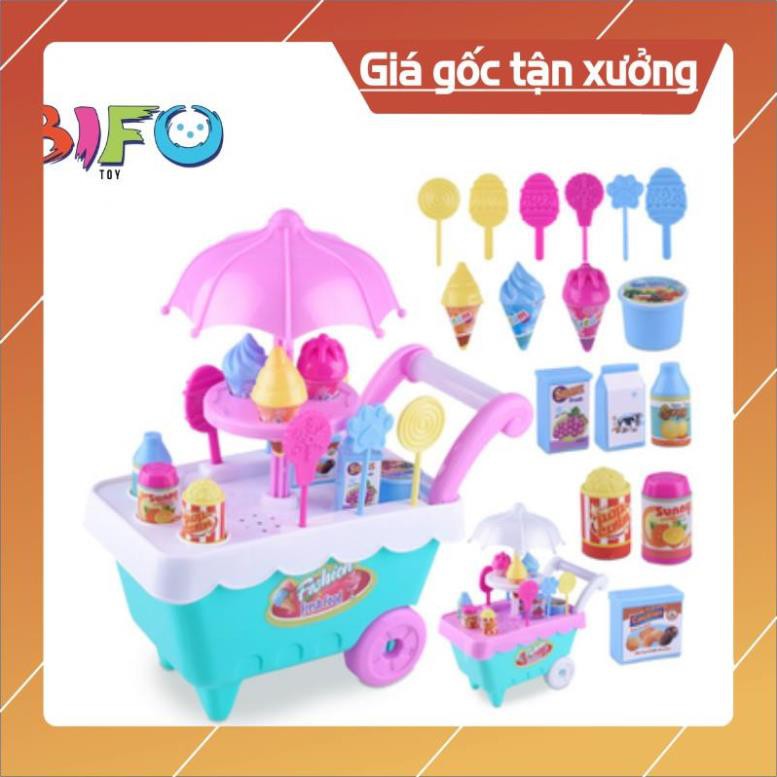 [Giá rẻ] Combo đầu bếp tí hon đồ chơi nấu ăn xe đẩy siêu thị bánh kem cho bé thỏa sức vui chơi