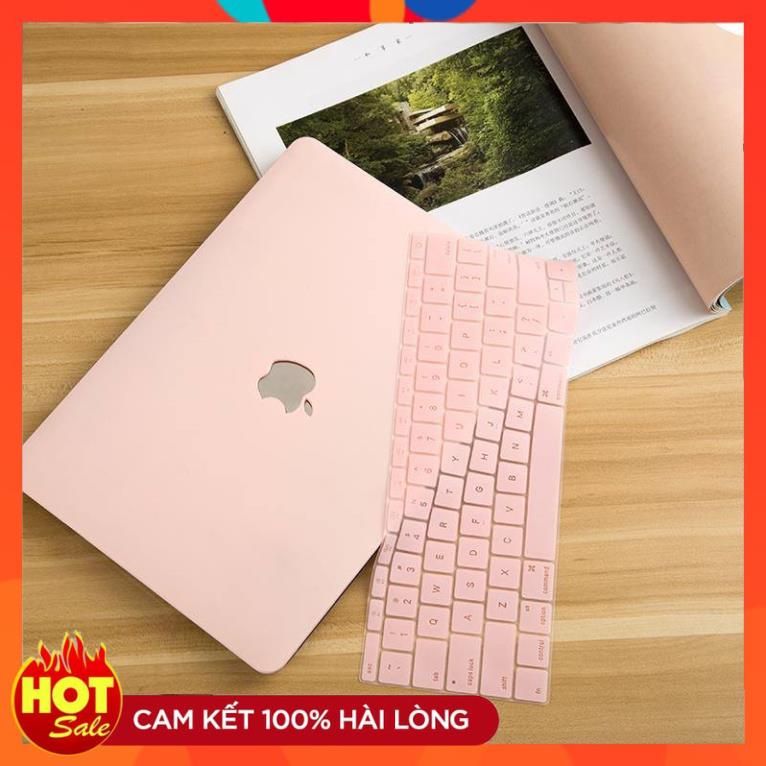 [BH 12 tháng - 1 đổi 1] Combo Ốp + Phủ phím màu Hồng Pastel cho Macbook Air/Pro 13/15/16" (2015 - 2020)