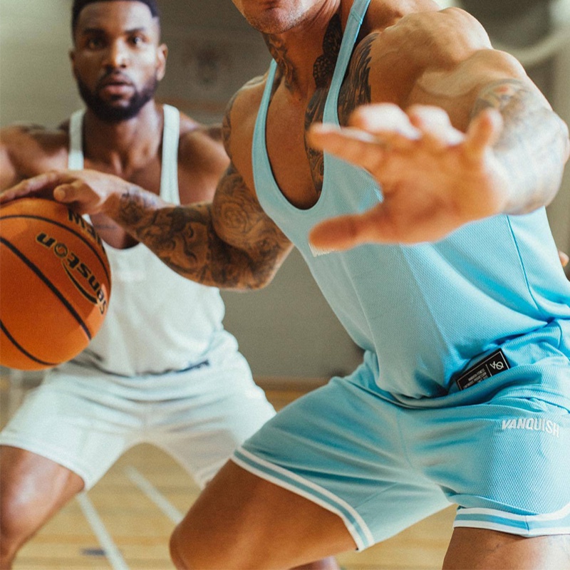 Quần Short Thể Thao Kẻ Sọc Chất Liệu Thoáng Khí Nhanh Khô Thời Trang Mùa Hè Cho Nam Size M-3XL