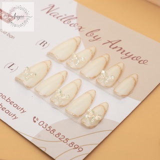 Móng úp giả, nail box thiết kế DS9LL charm bướm