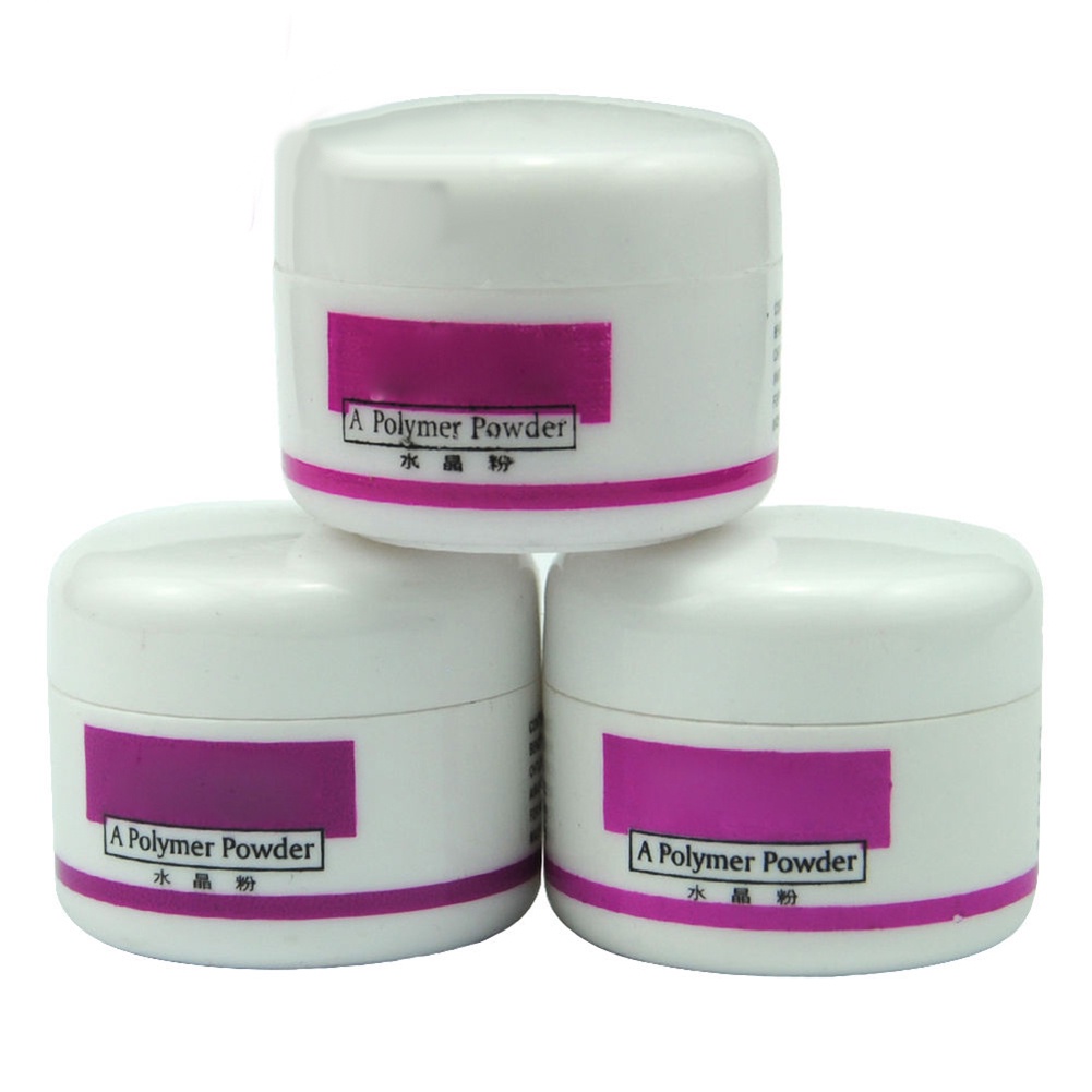 Bộ 3 Hộp Bột Acrylic Lấp Lánh Trang Trí Móng Tay Chuyên Nghiệp DIY