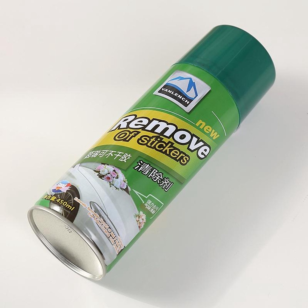 Bình Xịt Tẩy Keo Băng Dính Remove Of Stickers 450ml - Làm sạch vết băng dính keo dán mọi bề mặt / Chai Xịt Tẩy Keo