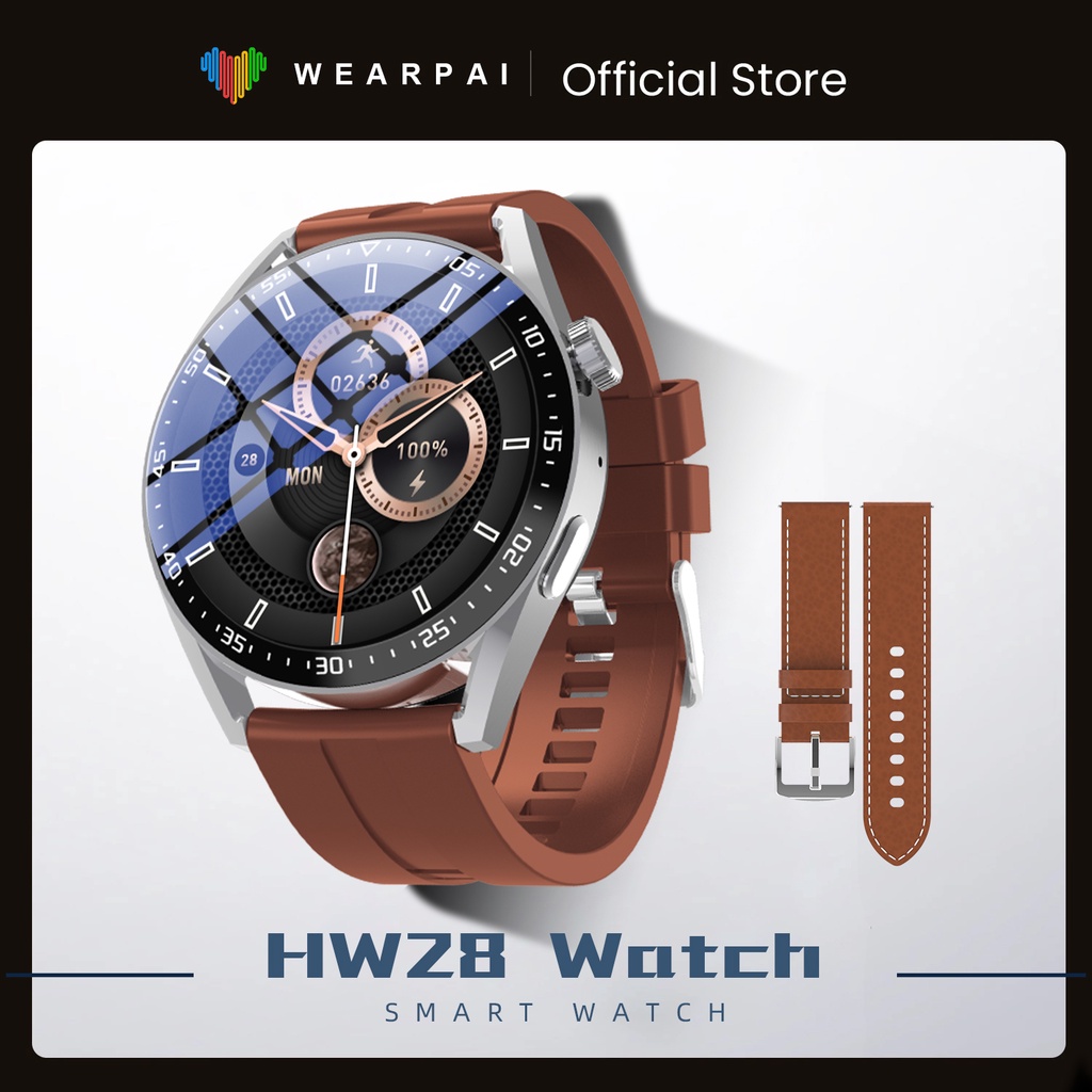 Đồng Hồ Thông Minh HW28 NFC 2022 Màn Hình HD 1.39 Inch Hỗ Trợ Gọi Calories pk Huawei GTR 3 GTS 2 Và Phụ Kiện