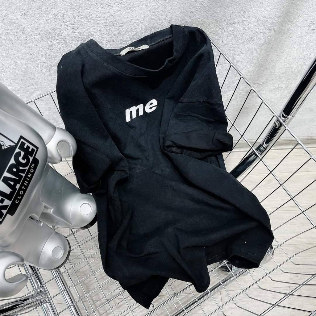 Áo thun nữ unisex tay lỡ form rộng cổ tròn in hình chữ CaMa Store M274