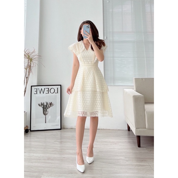 Váy ren thiết kế, đầm ren dự tiệc cao cấp